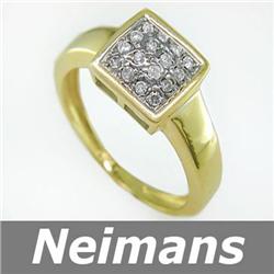 USGL Certified .25 ct Diamond Cocktail Ring 14kt Gold