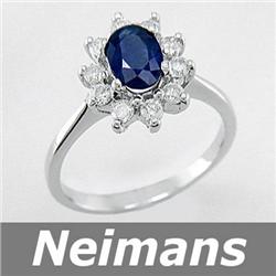Top Gem 2.00 ct Certified Orange Sapphire Ring 14K Gold
