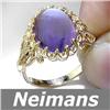 Image 1 : USGL Certified Gem 4.50 ct Amethyst Ring Solid 14k Gold