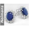 Image 1 : Gem 3.75 ct Sapphire & Ruby Chandelier Earrings