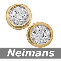 USGL Certified .25 ct Diamond Stud Earrings 14kt Gold