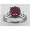 Image 1 : Neimans 3.25 ct Certified Ruby & VS Diamond Ring 14kt