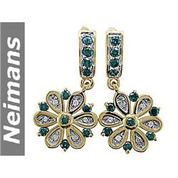 USGL Certified .75 ct Diamond Chandelier Earrings 14kt
