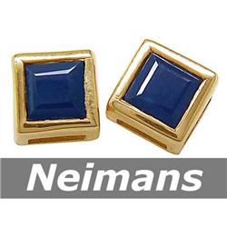 USGL Certified 1.00 ct Sapphire Stud Earrings 14kt Gold