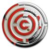 Image 1 : 2016 Canada 1 oz Silver $20 Prf Maple Leaf Maze Coin (Colorized)