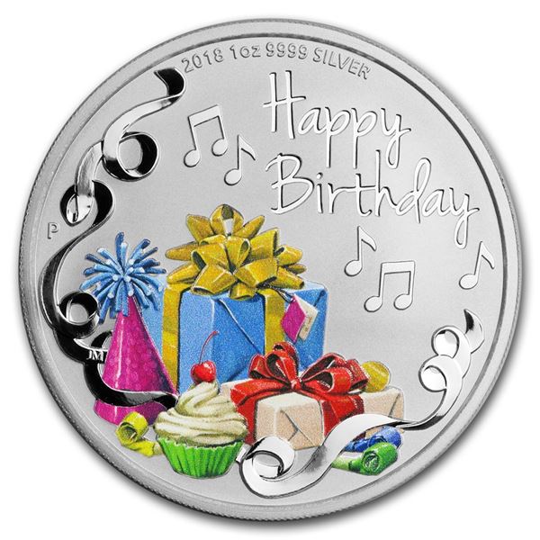 2018 Australia 1 oz Silver Happy Birthday Proof