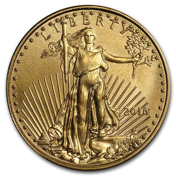 2016 1/10 oz Gold American Eagle BU