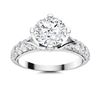 Image 1 : Natural 2.09 CTW Diamond Solitaire Ring 18K White Gold
