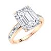 Image 2 : Natural 0.94 CTW Diamond Solitaire Ring 18K Rose Gold