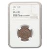 Image 1 : 1857 Half Cent MS-64 NGC (Brown, C-1)