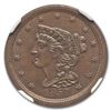 Image 2 : 1857 Half Cent MS-64 NGC (Brown, C-1)