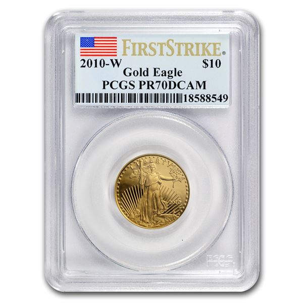2010-W 1/4 oz Proof Gold American Eagle PR-70 PCGS (FirstStrike®)