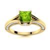 Image 1 : Natural 1.94 CTW Peridot & Diamond Engagement Ring 14K Yellow Gold