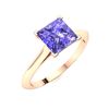 Image 2 : Natural 1.28 CTW Tanzanite Solitaire Ring 14K Rose Gold