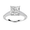 Image 1 : Natural 0.99 CTW Diamond Solitaire Ring 18K White Gold
