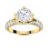 Image 1 : Natural 2.09 CTW Diamond Solitaire Ring 18K Yellow Gold