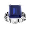 Image 1 : Natural 2.21 CTW Sapphire Solitaire Ring 14K White Gold