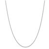 Image 1 : 14k White Gold .7 mm Cable Chain Necklace - 18 in.