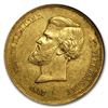 Image 2 : 1867 Brazil Gold 20,000 Reis Pedro II AU-50 NGC