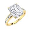 Image 2 : Natural 10.72 CTW Topaz & Diamond Engagement Ring 14K Yellow Gold