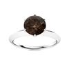 Image 1 : Natural 1.71 CTW Smoky Quartz Solitaire Ring 14K White Gold