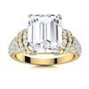 Image 1 : Natural 4.37 CTW Topaz & Diamond Engagement Ring 18K Yellow Gold