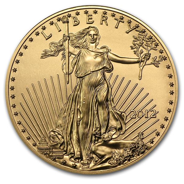 2012 1/2 oz Gold American Eagle BU