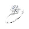 Image 2 : Natural 0.82 CTW Diamond Solitaire Ring 18K White Gold