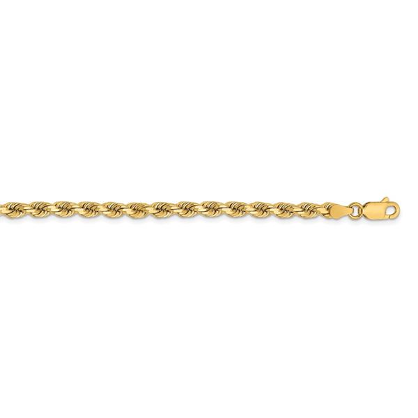 14k Yellow Gold 3.75 mm Diamond Cut Rope Chain - 22 in.
