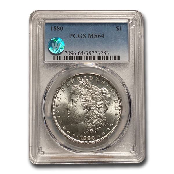1880 Morgan Dollar MS-64 PCGS