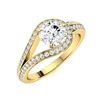 Image 2 : Natural 1.11 CTW Diamond Solitaire Ring 14K Yellow Gold