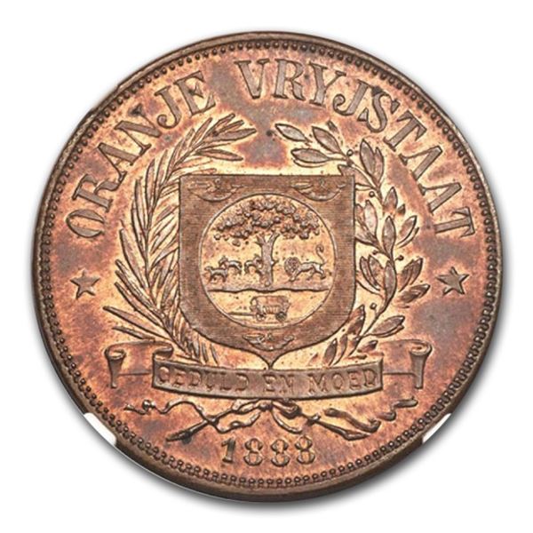 (1815-16) Orange Free State Penny PR-64 PCGS (Red/Brown)