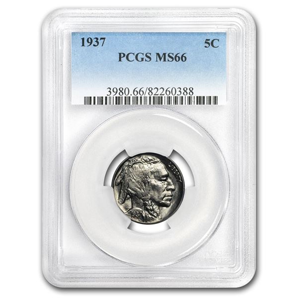 1937 Buffalo Nickel MS-66 PCGS