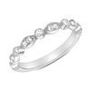 Image 1 : Natural 0.27 CTW Round Diamond Ring 18KT White Gold