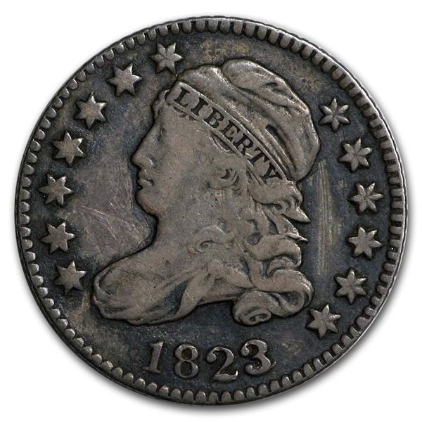 1823/2 Capped Bust Dime Large E's Fine