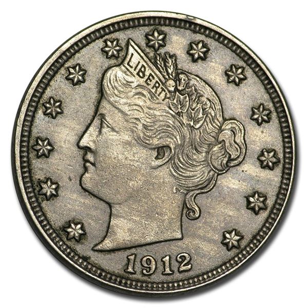 1912-D Liberty Head V Nickel AU