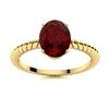 Image 1 : Natural 1.86 CTW Garnet Solitaire Ring 18K Yellow Gold