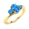 Image 2 : Natural 1.24 CTW Topaz Solitaire Ring 14K Yellow Gold