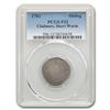 Image 1 : 1783 Chalmers Shilling Short Worm Colonial Fine-12 PCGS