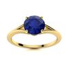 Image 1 : Natural 2.02 CTW Sapphire Solitaire Ring 18K Yellow Gold