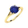 Image 2 : Natural 2.02 CTW Sapphire Solitaire Ring 18K Yellow Gold