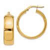 Image 1 : 14k Solid Gold Hoop Earrings