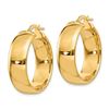 Image 2 : 14k Solid Gold Hoop Earrings