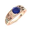 Image 2 : Natural 2.01 CTW Sapphire Solitaire Ring 14K Rose Gold