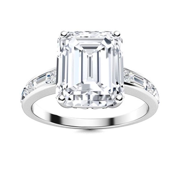 Natural 0.94 CTW Diamond Solitaire Ring 18K White Gold