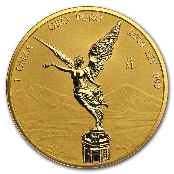 2018 Mexico 1 oz Reverse Proof Gold Libertad