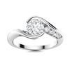 Image 1 : Natural 0.66 CTW Diamond Solitaire Ring 14K White Gold