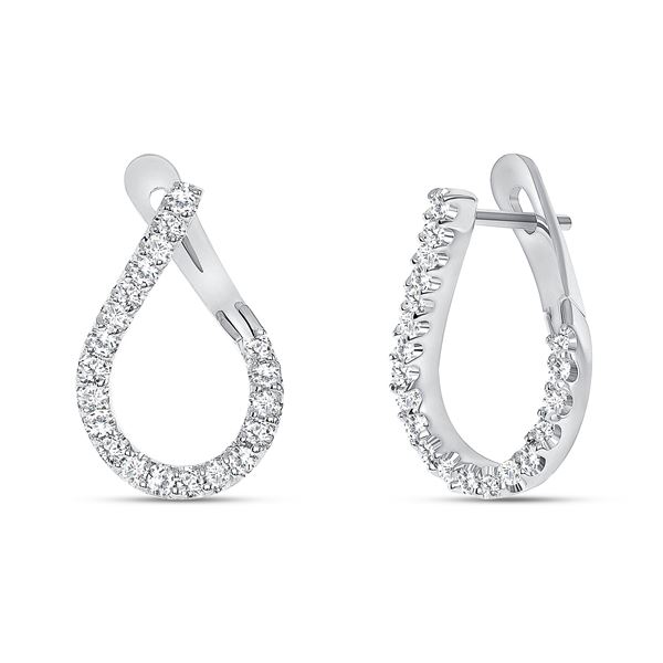 Natural 0.62 CTW Girls Night Out Diamond Earrings 14KT White Gold