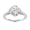 Image 1 : Natural 3.21 CTW Diamond Solitaire Ring 14K White Gold