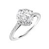 Image 2 : Natural 3.21 CTW Diamond Solitaire Ring 14K White Gold